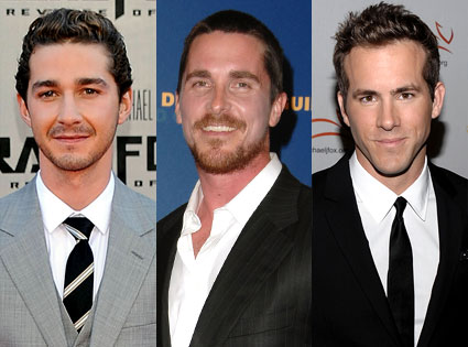 Christian Bale, Ryan Reynolds, Shia LaBeouf Christian Bale, Ryan Reynolds, Shia LaBeouf
